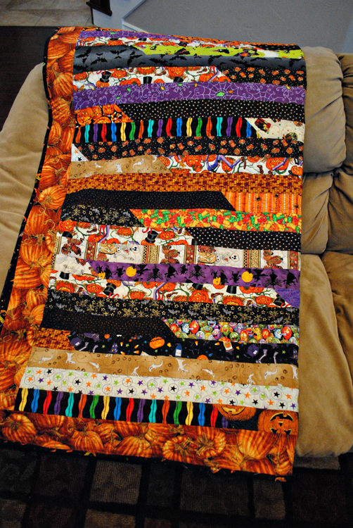 Directions For A Halloween Jelly Roll Quilt Craft