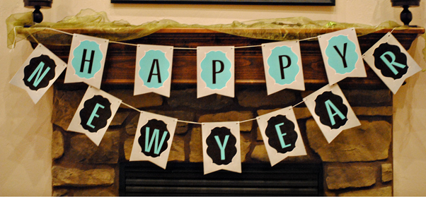 Free New Year's Banner And Printables - Craft