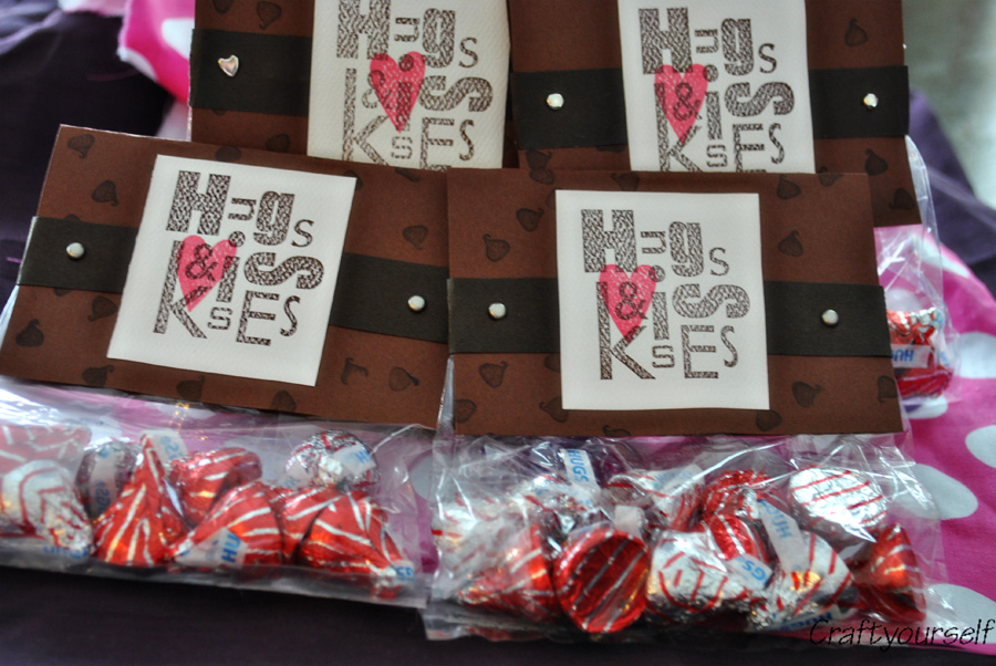 Hugs & Kisses for Valentines gift idea for friends or coworkers