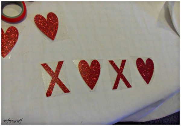 xoxo banner iron on vinyl