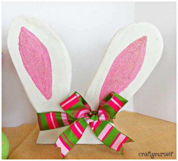 glittered bunny ears