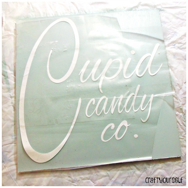 cupid sign apply vinyl