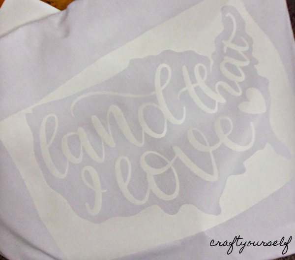 land that I love template on pillow