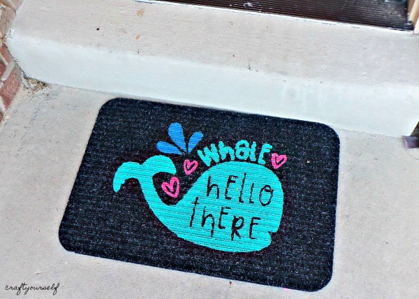 whale hello there doormat