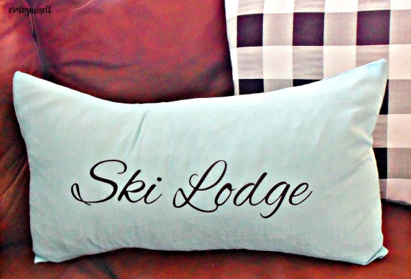 ski lodge pillow