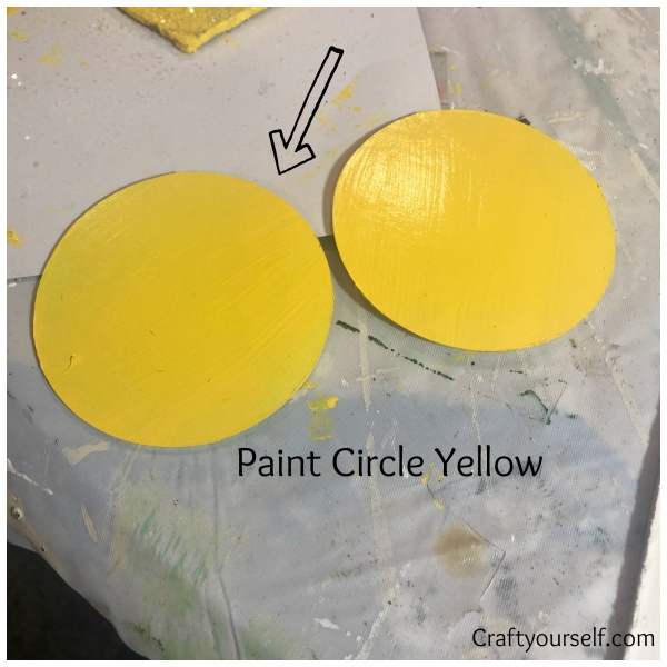 Yellow Circles Painted