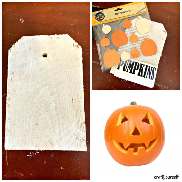 pumpkin tag supplies